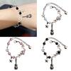 Stylish Heart Star Skull Guitar Bracelet Fashionable Beaded Wrist Chain Jewelry Charm for Music Lovers and Trendsetters