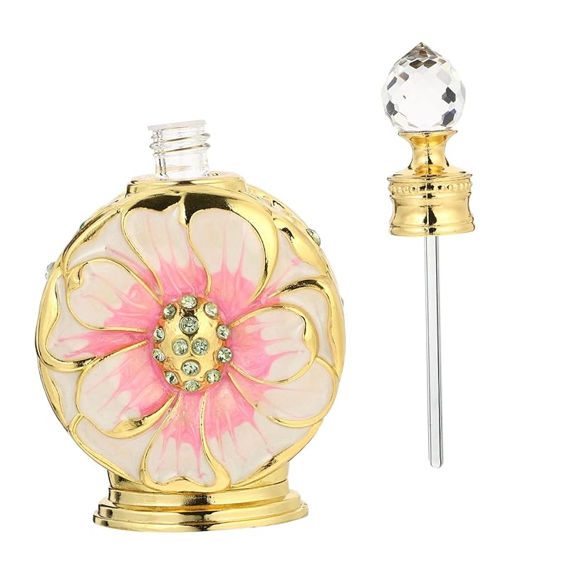 

Angoily 12 мл Контейнер Ароматный Дизайн Розы Герметичный Флакон для Духов для Путешествий Рукоделия Изготовления Мыла 0.4 Ounces чёрный