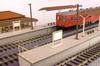 PLUMPMOA HO gauge 180 Street corner accessory series Island local platform extension set A (electric poles and station name plates) Paper kit MS079