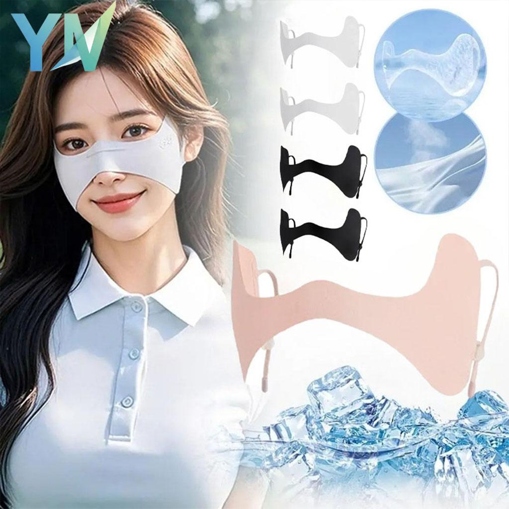 Eisige Seide Golf Gesichtsmaske UV-Schutz Schmetterling Sturmhaube Augenabdeckung Kühlend Atmungsaktiv Nahtlos für Damen Herren Outdoor