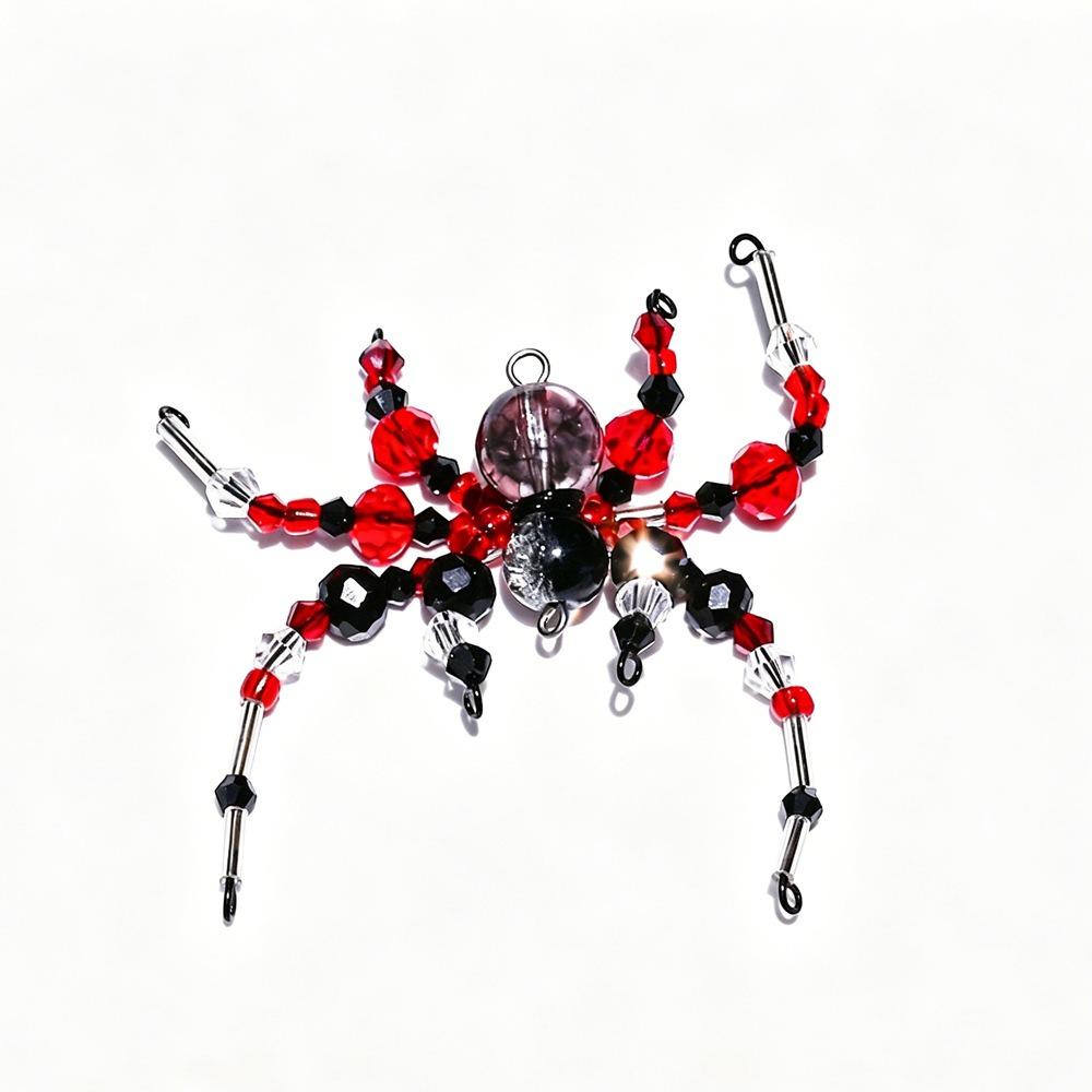 Beaded Spider Hanging Ornament Halloween Spider Decoration Haunted House Style5