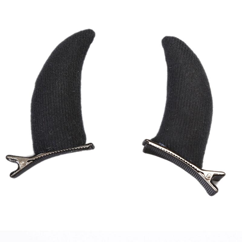 

Прекрасные заколки для волос для девочек, фотосессия на Хэллоуин, нескользящие стереоскопические заколки для волос, мультяшная форма рогов дьявола и вола, шпилька для волос 1