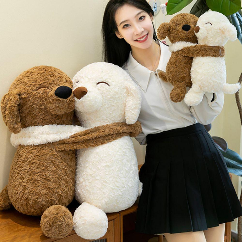 Smile Animal Puppy Dolls Stuffed Animal Hug Dog Plush Dolls  Birthday Gifts