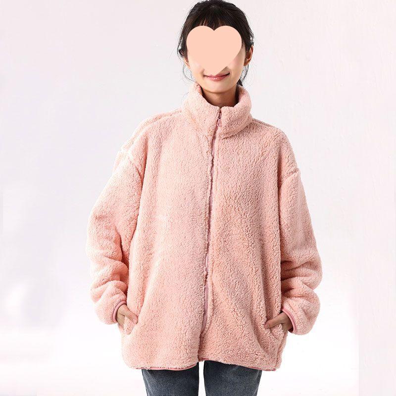 2025 Winter Women's Long-Sleeve Fleece Plush Jacket