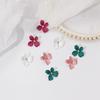 925 Silver Daisy Flower Earrings - Fresh, Colorful Candy Paint Petals