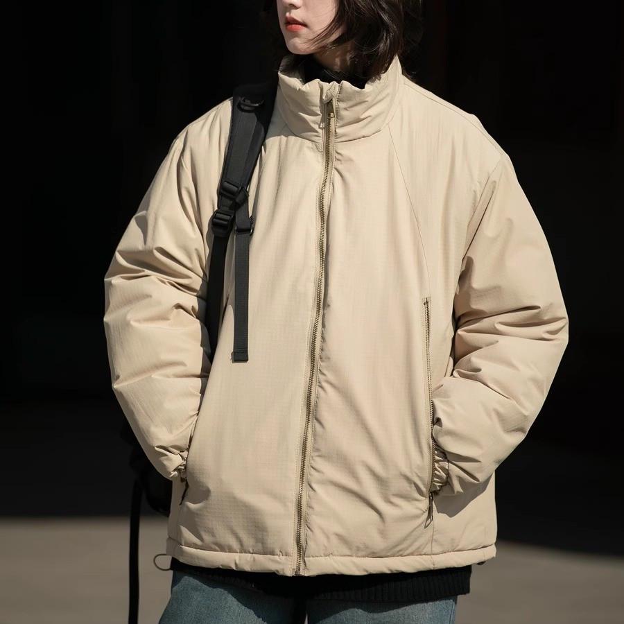 

Японское ретро зимнее хлопковое пальто - Унисекс Теплое Толстое Свободное Повседневное Куртка Рабочая Одежда со Стойкой XL хаки