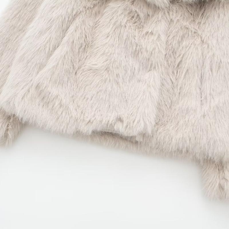 Autumn New Women's Clothing Faux Fur Short Top Women's Coat Spring Women's Jacket Top