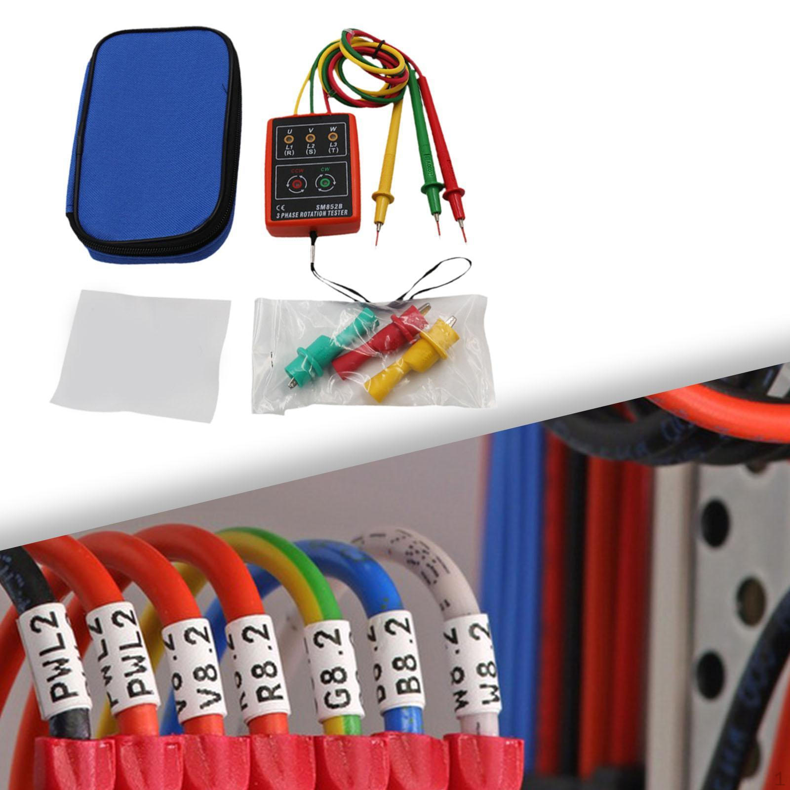 

Three Phase Indicator Circuit Breaker Finder Sequence Tester Carrying Bag Digital Electrical
