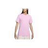 Sportswear Club Logo Embroidered Round Neck Short Sleeve T-Shirt Men T-Shirts Pink AR4999-622