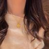 Buchi Brushed Clover Necklace Pendant Light Luxury Diamond Octagram Earrings Flower Ring