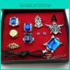 Приголомшливий Набір Косплей Прикрас (Кільця, Намисто та Сережки-цвяшки) Чорний Дворецький Kuroshitsuji Сіел Фантомхайв Для Любителів Моди