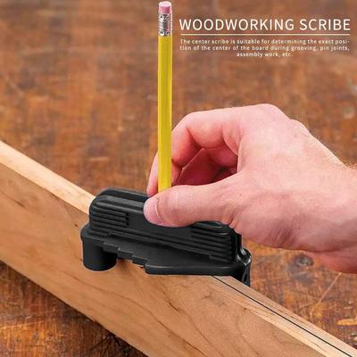 Mark Center Finder Scriber Marking Gauge Centerline Locator for Woodworking Tool