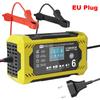 6A 12V For Lead Acid AGM Gel Batteries Charging Car Battery Chargers Intelligent Pulse Repair Household Storage Cell Charger