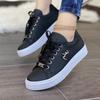 Fashion New 2025 Women Vulcanized Shoes Spring Trend Fashion Flat Casual Sneakers Women Lace Up Outdoor Walking Plus Size Women Sneakers