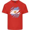 Torn Argentina Flag Argentinian Day Football Unisexs Light Cotton Tshirt