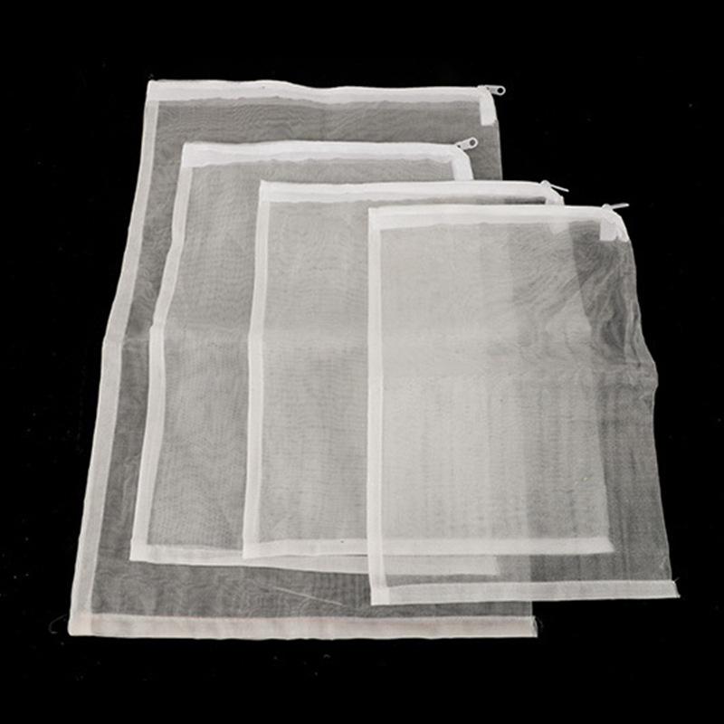 100 Mesh Nylon Aquarium Filter Bag with Zipper for Activated Carbon and Ceramic Rings