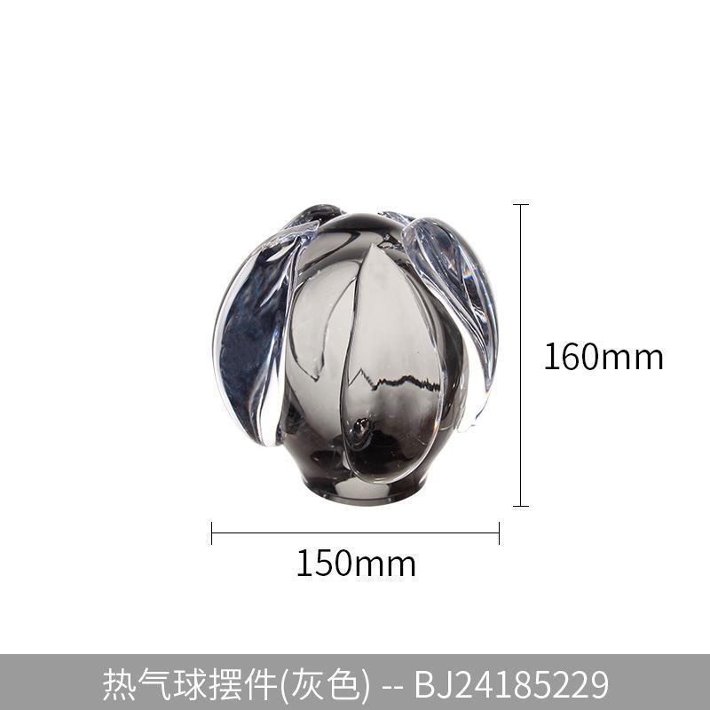 Glass Vase Transparent Colored Thick Glass Flower Vase Hydroponics Terrarium Hot Air Balloon Home Decoration Accessories