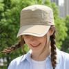 Quick-Dry Spring/Summer Sun Protection Hat, Lightweight Breathable Mesh Baseball Cap, Casual Flat-Top Military-Style Fashion Hat