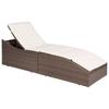 Day and Night - Day and Night Lounger with Brown Synthetic Rattan Cushion