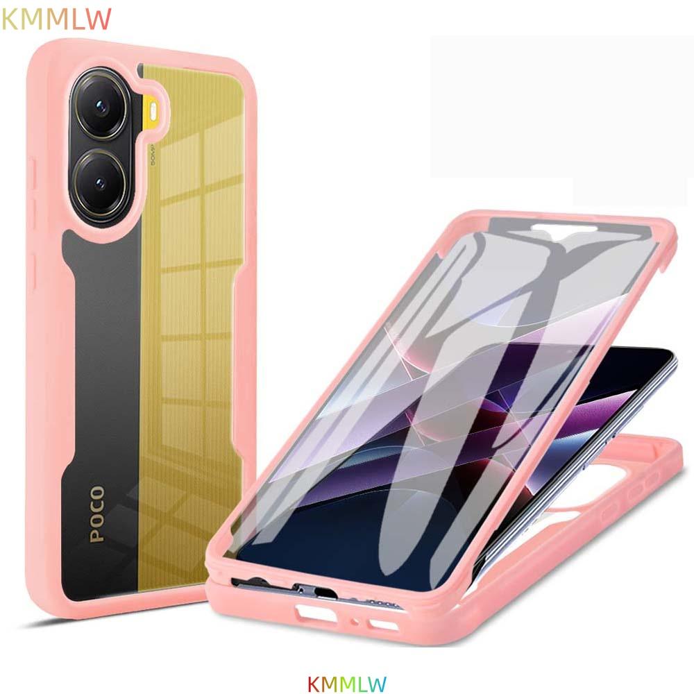 360 Grad Doppelseitige Vollschutz Handyhülle für Mi POCO X8 Pro Max X7 X6 X5 X3 Pro NFC Schlanke Klare Rückseite