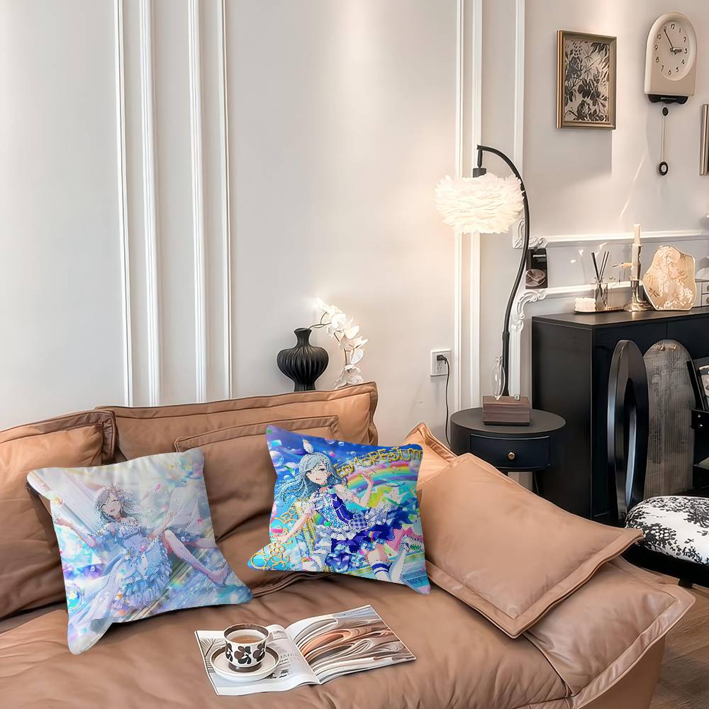 Hinomori Shizuku Pillowcase toon Gift Cushion Cover Bedroom Home Sofa Chair Seat Decor pillow case