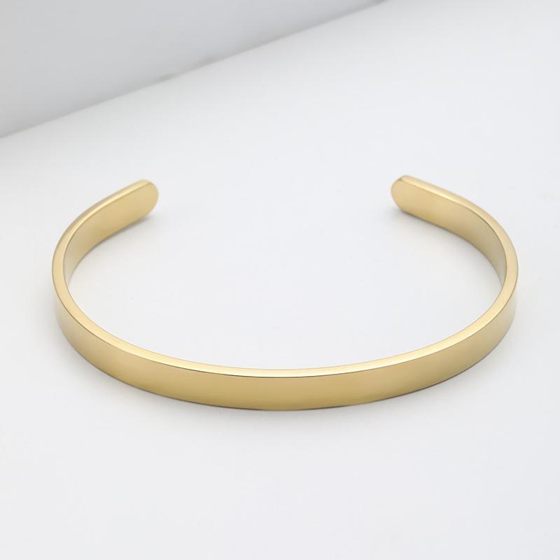Multicolor Laser-Engraved Stainless Steel Bracelet - Personalized Holiday Gift