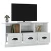 Vidaxl Szafka Pod Tv, Wysoki Połysk, Biała, 100X35X50 Cm