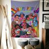 Vibrant Anime Style Pattern Home Decor Tapestry, Wall Hanging, Decorative RV Wall Cloth.ZGT0914012