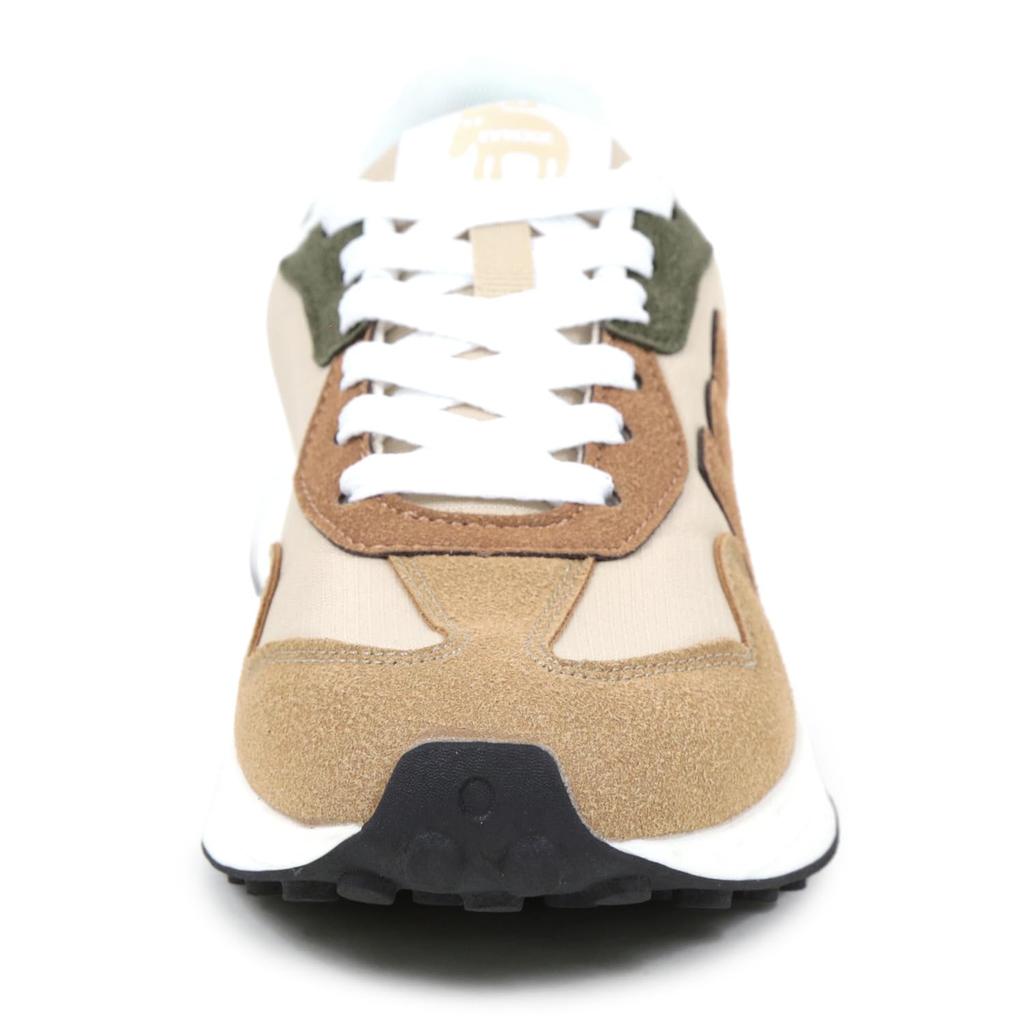 Mozu Combination Size Women's Sneakers, Oak/Camel, 22.5cm
