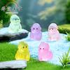10 / 20pcs Luminous Mini Resin Gorilla Glow In The Dark Compact Miniature Chimpanzee Tiny Monkey Animal Figures Ideal for DO-IT-YOURSELF Fairy Garde