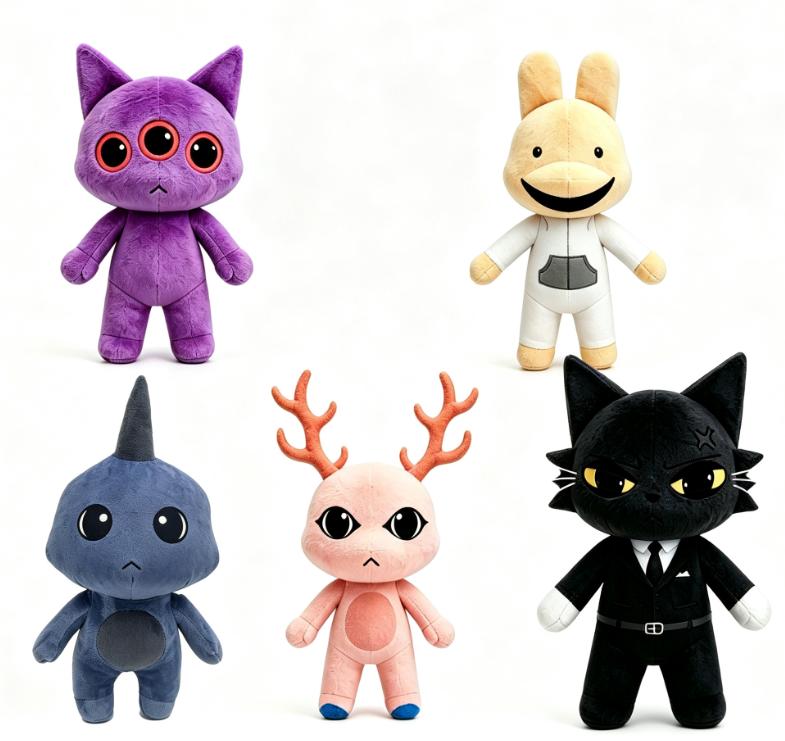 Animal Hospital Plush Toy Stuffed Animal Dolls Medical Theme Soft Antimicrobial Fabric Pretend Play Toy