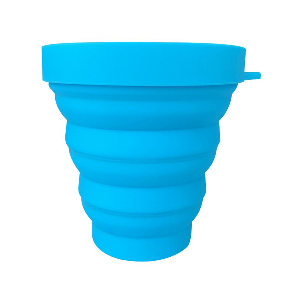 

Expandable Drinking Cup 150ml Silicone Drinking Cups For Traveling Pocket Size Foldable Cup With Lid For Outdoor Hiking Fishing