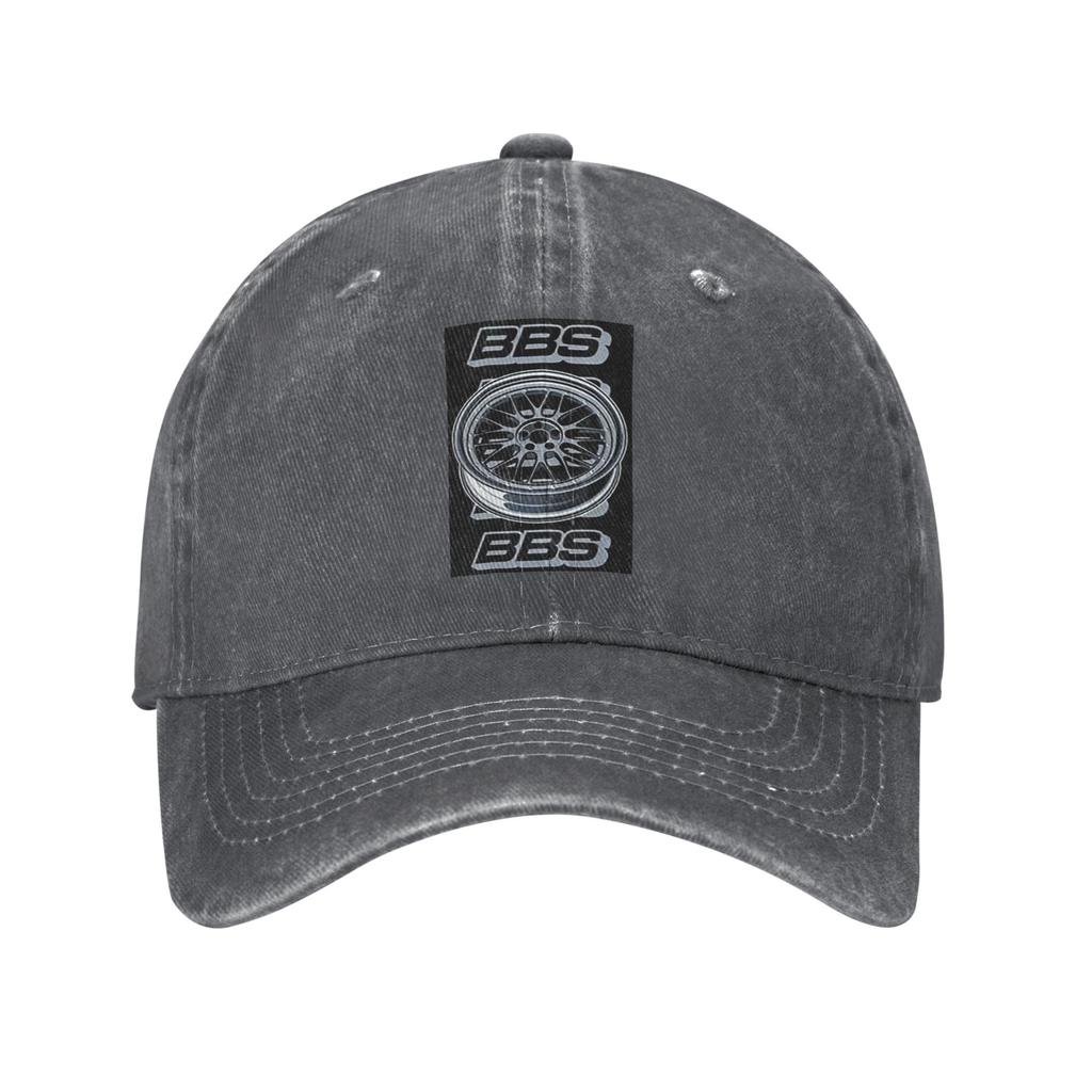 Unisex Baseballkappen BBS Felgennabe Flur Gewaschener Denim Outdoor Baseballkappen Hip Hop Kappe Casquette