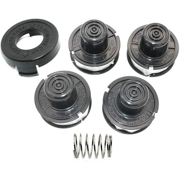 Bobine et ligne à choc - AIMOONSA - Compatible Black & Decker GL250/GL310/GL360 - Pack 4 pièces - Remplacement