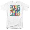 Popeye Color Block T-Shirt Lizenziert Comic Buch Zeichentrickfilm T-Shirt Weiß