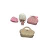 Handgehäkelte Wollmütze für 5-8cm Mini-Puppen/Figuren - Niedliche und Warme Kopfbedeckung