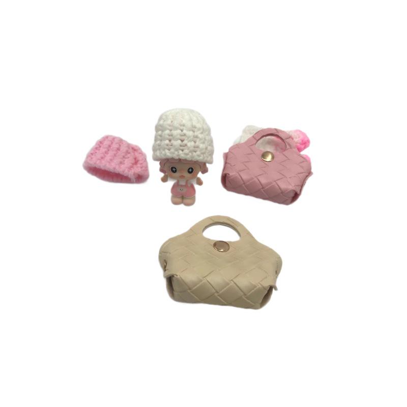 Handgehäkelte Wollmütze für 5-8cm Mini-Puppen/Figuren - Niedliche und Warme Kopfbedeckung