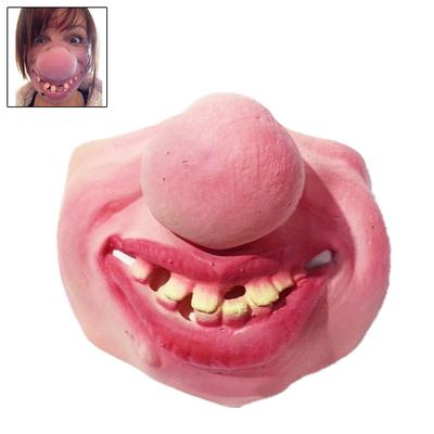 Funny Adult Party Mask Latex Clown Cosplay Half Face Horrible Masks Halloween Party Decor