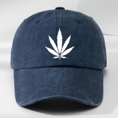 Interesting Maple Leaf Printed Baseball Hat Outdoor Men's Casual Sports Duck Tongue Hat Retro Baseball Hat