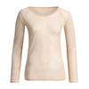 Women See-Through Long Sleeve Seamless Arm Shaper Top Mesh Shirt Blouse