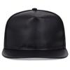 Men Pu Leather Baseball Cap Street Rap Singer Flat Top Hip Hop Caps Outdoor Windproof Casual Hats Snapback Hat