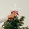 Christmas Star Tree Topper 9.8 Inch Pentagram Tree Decor With Light Christmas Festive Sports Ornament For Outdoor Indoor Winter