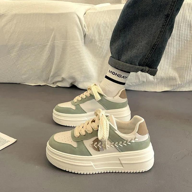 Summer women's shoes new shoes spring trendy versatile niche board shoes casual platform wheat ears