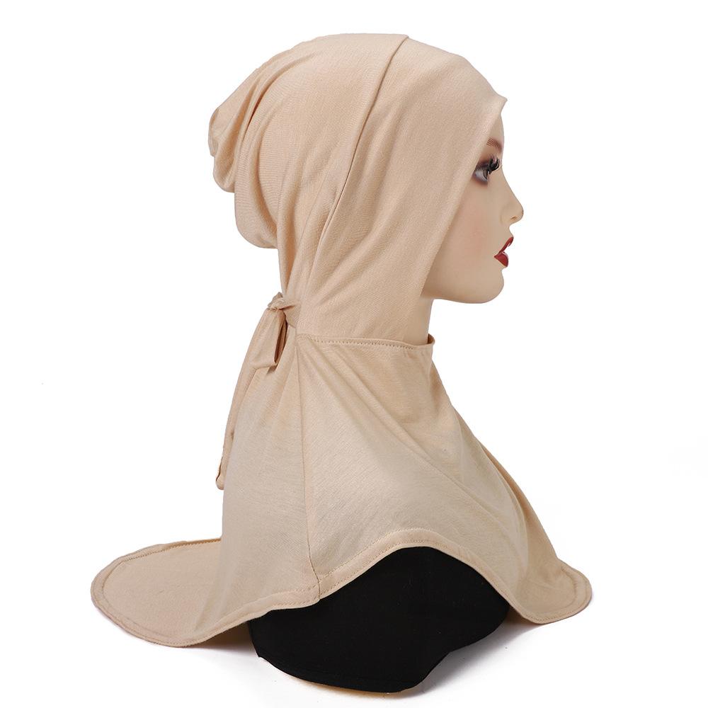 20252025 new headscarf, modal cotton strap elastic bottom hat, scarf