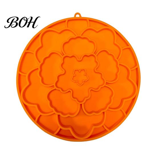 Anti-choke Dog Feeder Pet Slow Mat, Soft Silicone Lick Prevents Mat for Dogs Choking, Dish Cats Kibbles Thick Treat Multi-grid