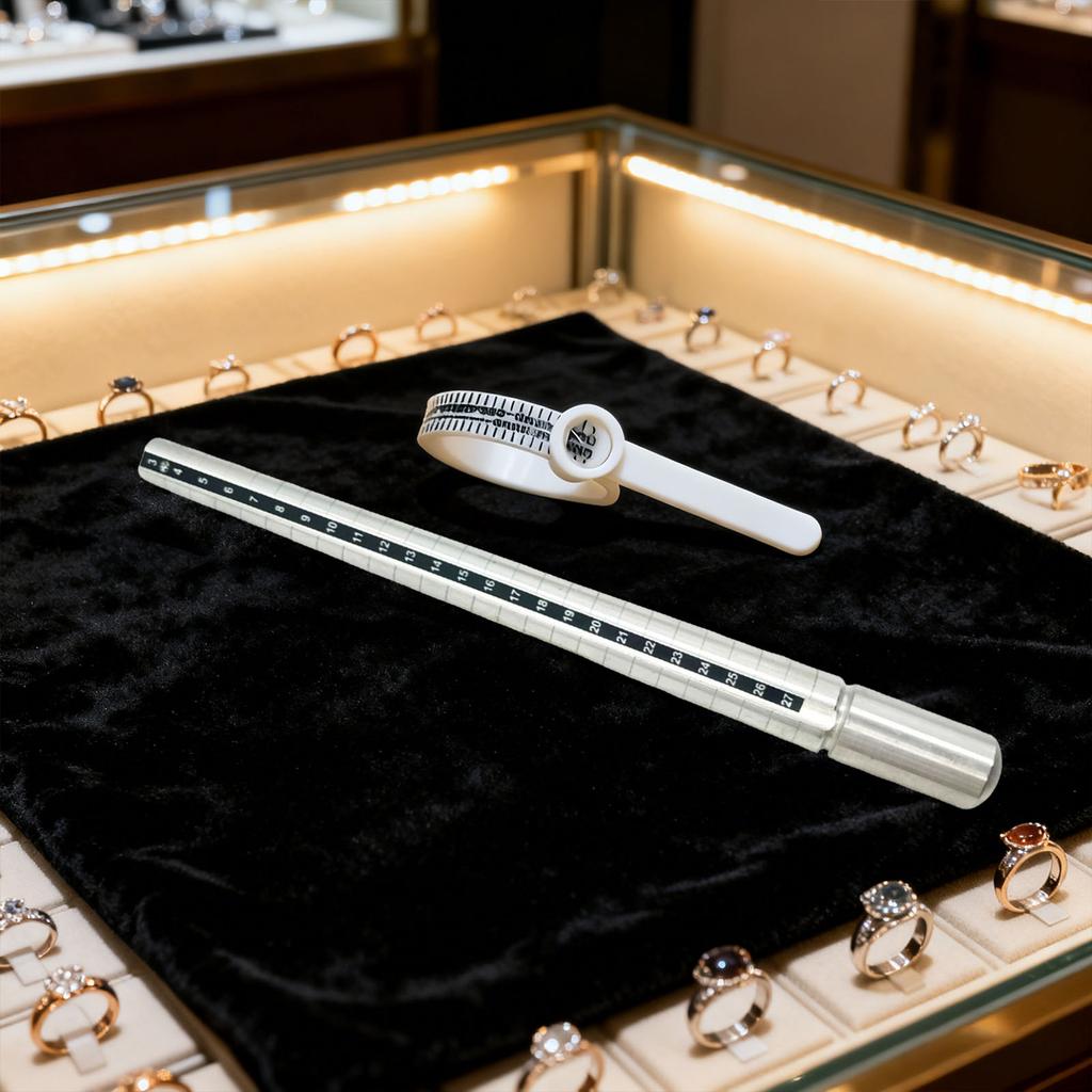 Multifunctional Jewelry Measurement Tool Recyclable Metal Accurate Sizing Tool Suitable for Rings and Accessories