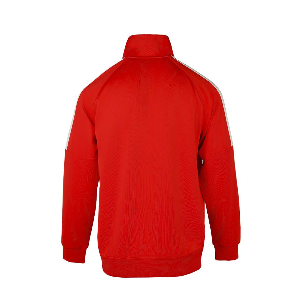 adidas Klasyczna Kurtka Sportowa z Trzema Paskami Wygodna Codzienna Kurtka Unisex Czerwona TR30JR2CS-RW