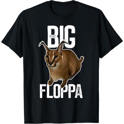 Tricou cu Meme Pisică Caracal Big Floppa pentru Bărbați Femei Fete Copii