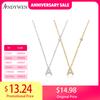 925 Sterling Silver Gold Small 26 Letters A- Z Zircon CZ Pendant Monogram Necklace Me 2020 Initial Alphabet M A Jewelry