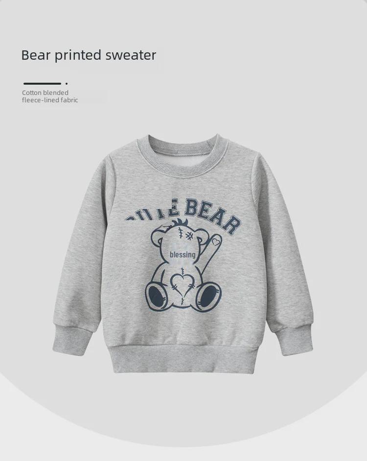 27kids Autumn Bear Plush Sweater for Children